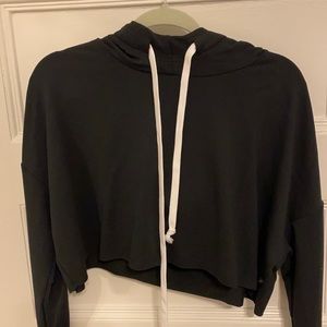Reebok classic cropped openback hoodie NWT medium